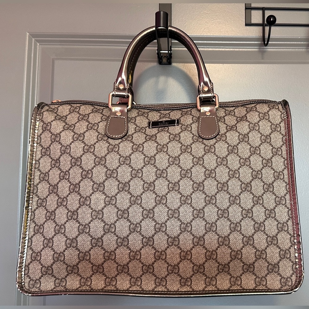 Gucci Joy Bag GG Supreme Satchel | Signature Coated Canvas + Dustbag + COA